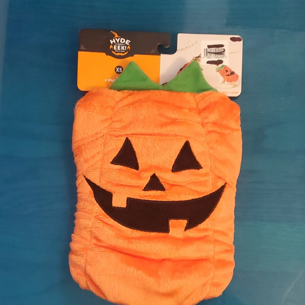 Orange Pumpkin Pet Costume